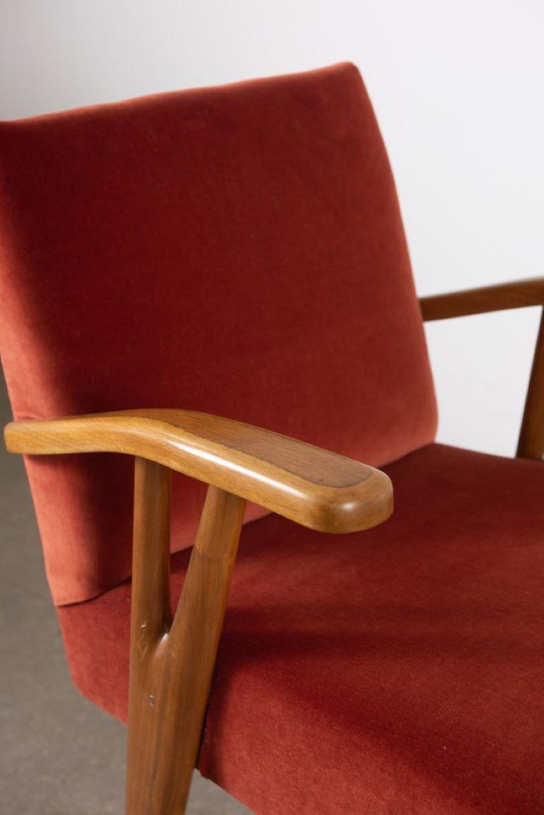paire de fauteuils de chambre Enrico Ciuti 1950s en vente 2