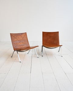Coppia di poltrone "PK22" di Poul Kjærholm per E. Kold Christensen, anni ’50