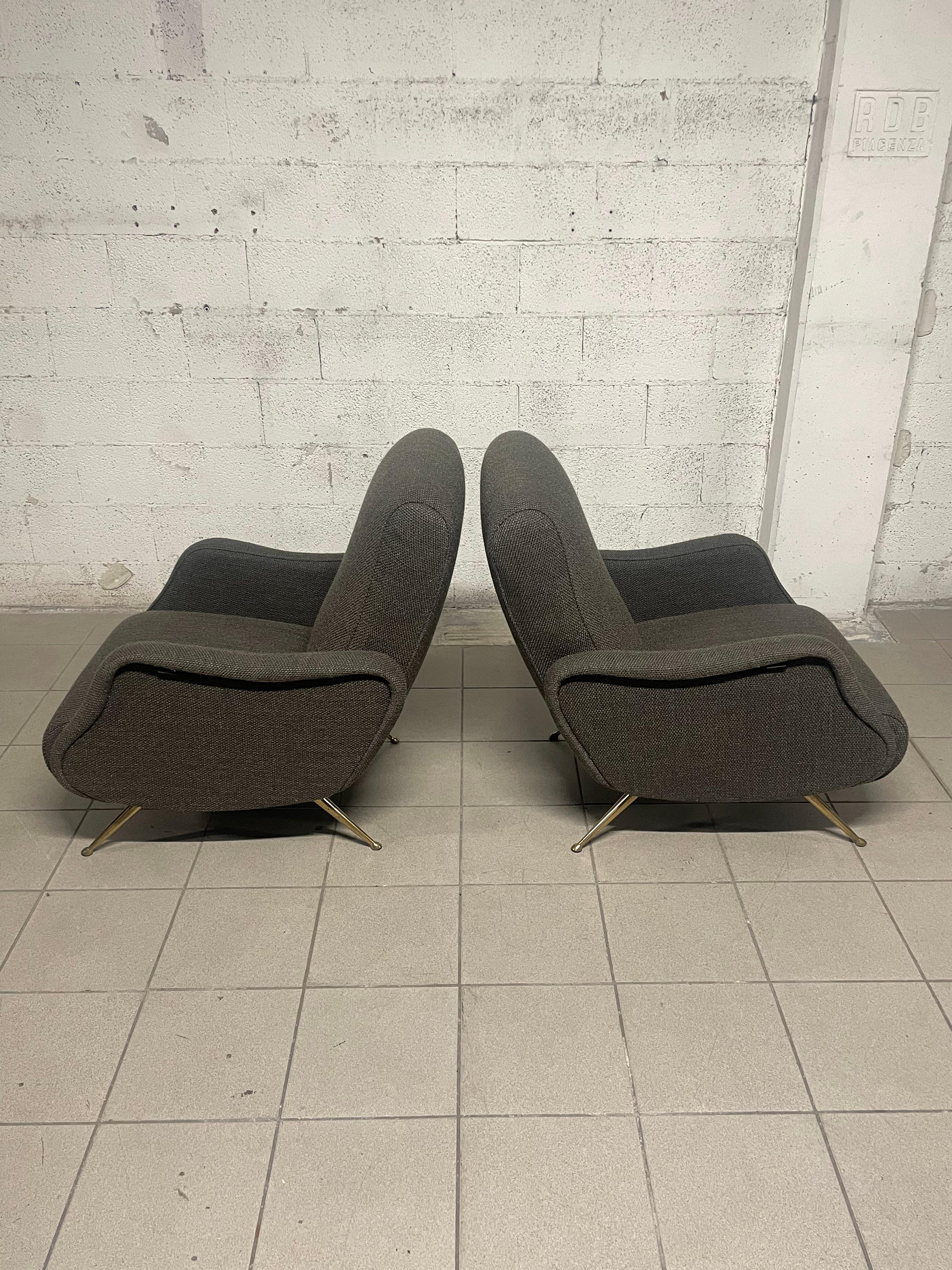 Pair of 1950s recliners For Sale 5
