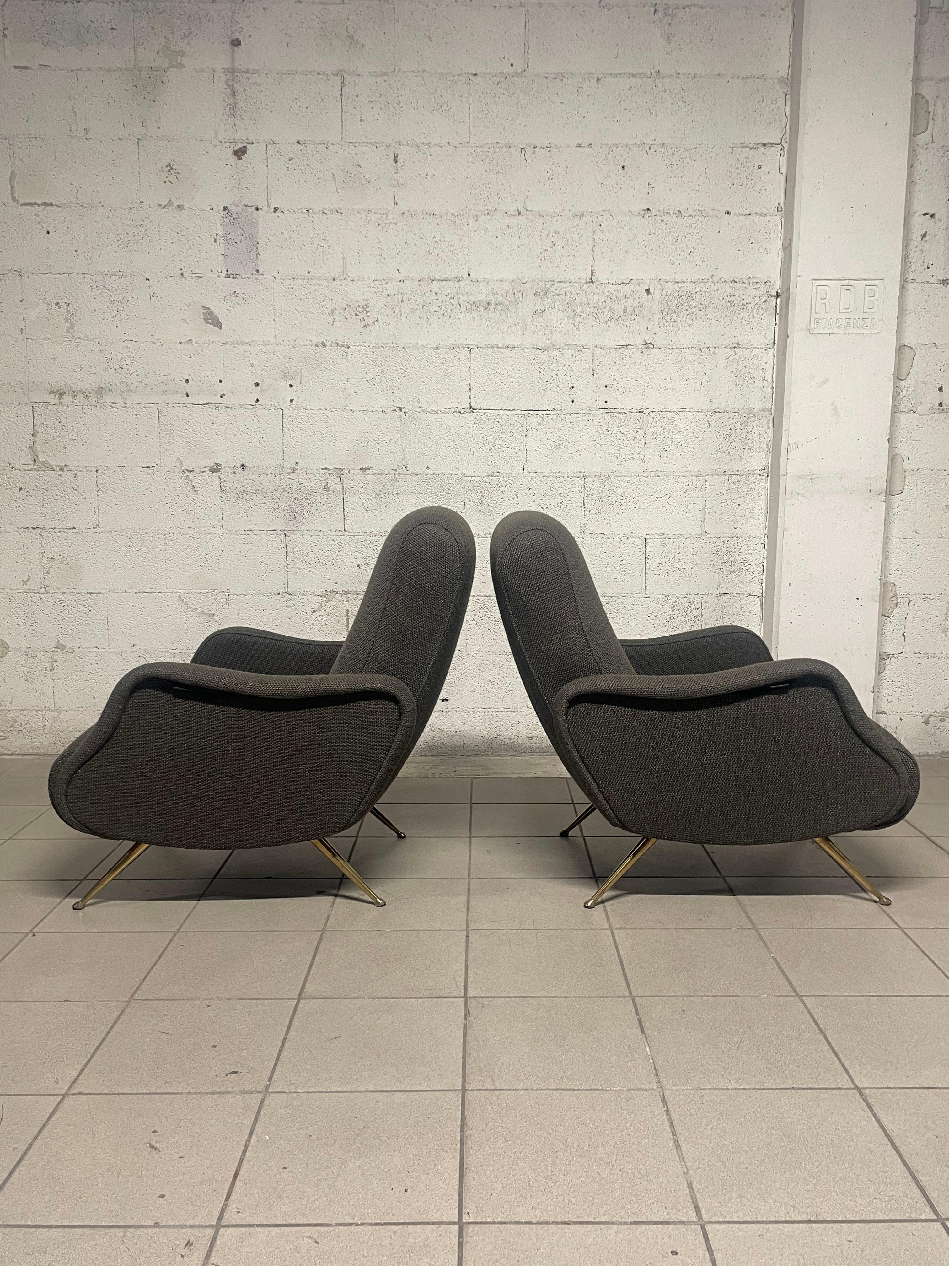 Pair of 1950s recliners For Sale 6