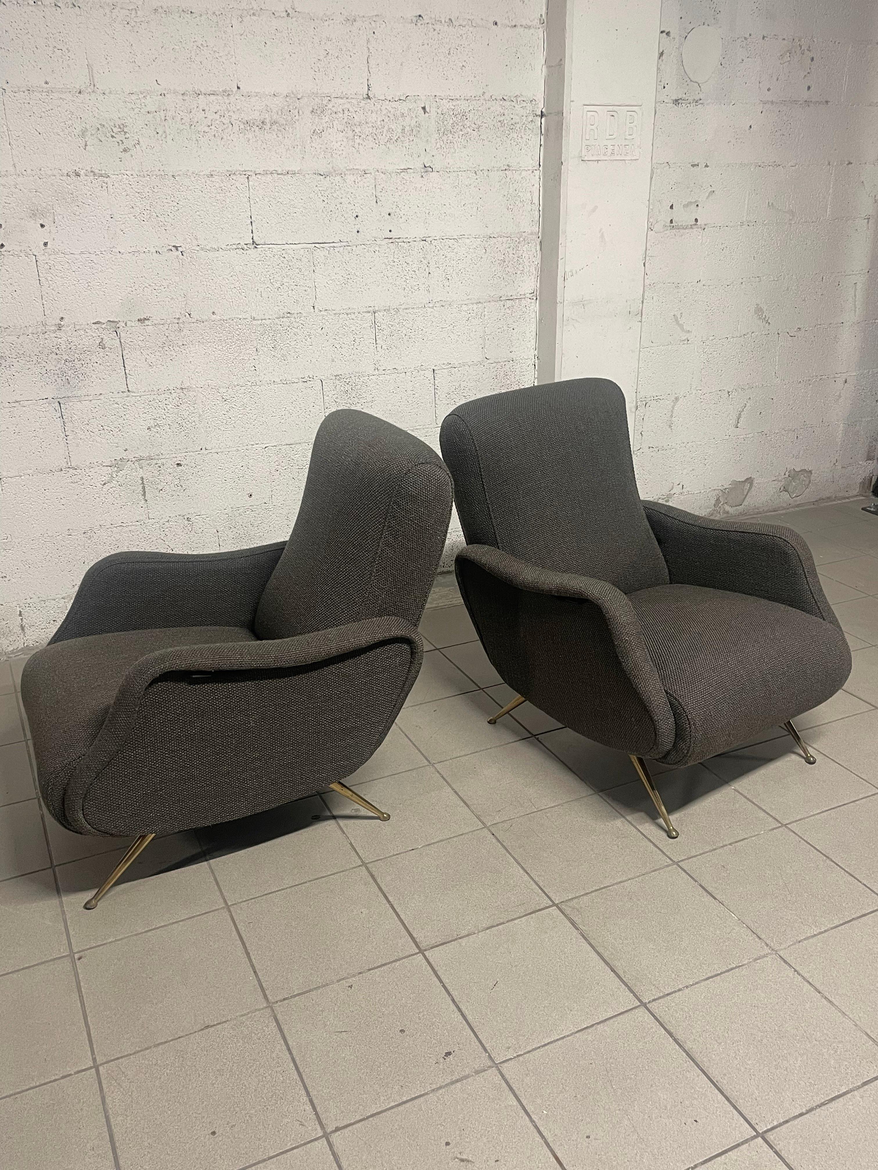 Pair of 1950s recliners For Sale 12