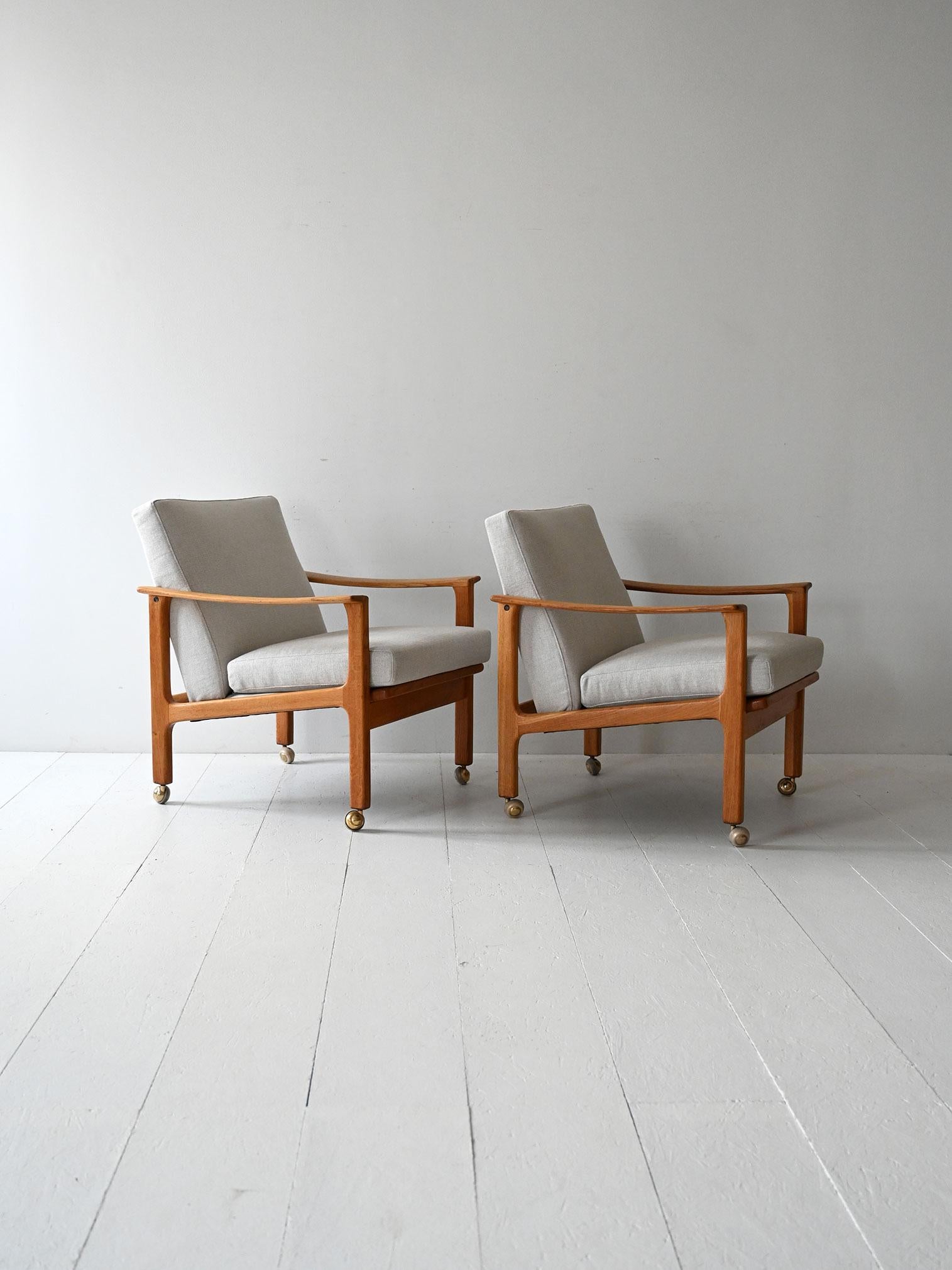 Pareja de sillones escandinavos de Ferd. Lundquist Gotemburgo Swedish en venta