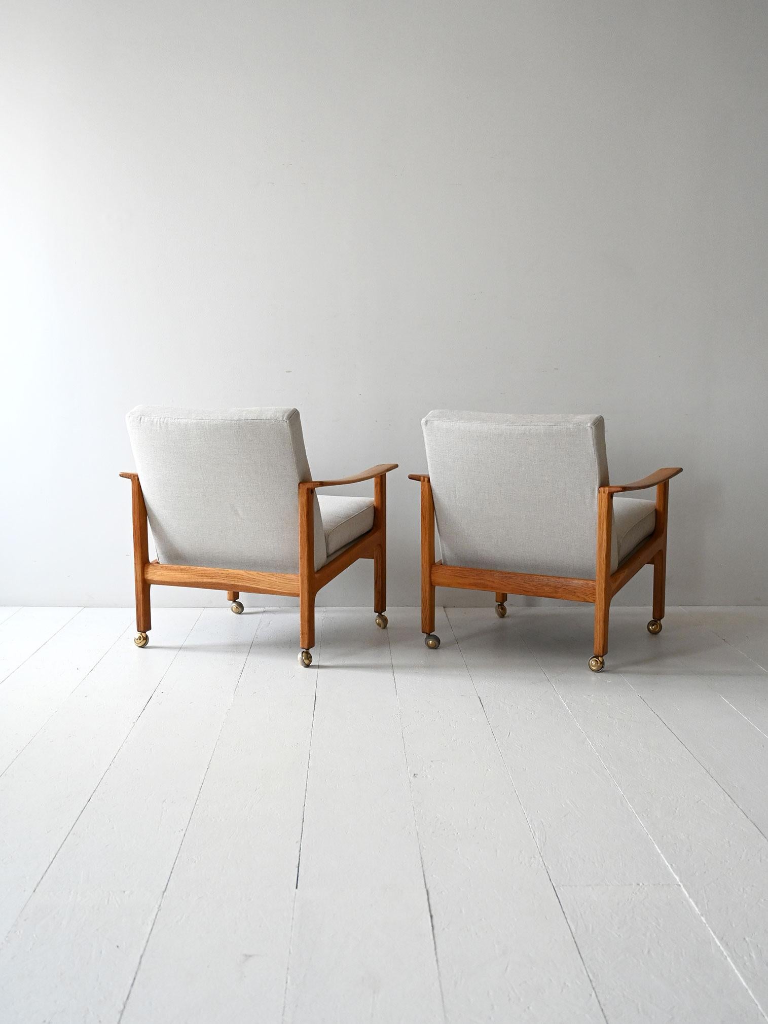 Pareja de sillones escandinavos de Ferd. Lundquist Gotemburgo en Bueno estado para la venta en Brescia, IT