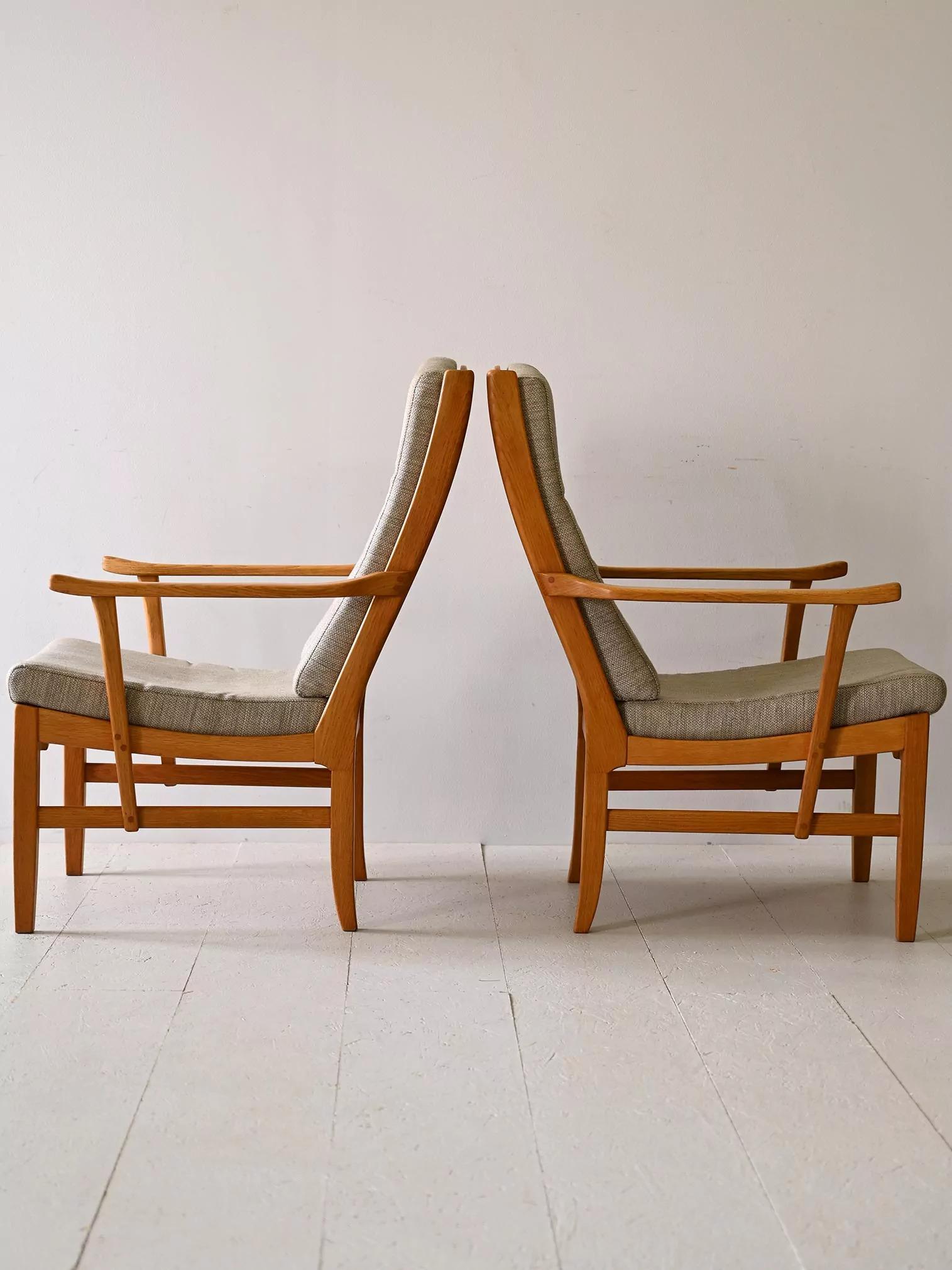 Scandinavian Modern Scandinavian Pair of Armchairs For Sale