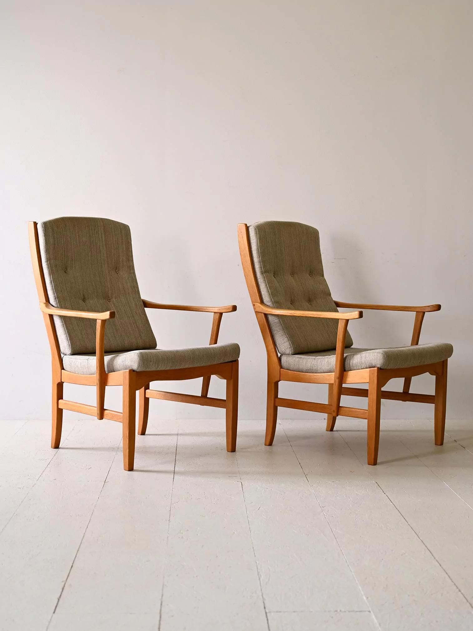 Scandinavian Pair of Armchairs In Good Condition For Sale In Brescia, IT