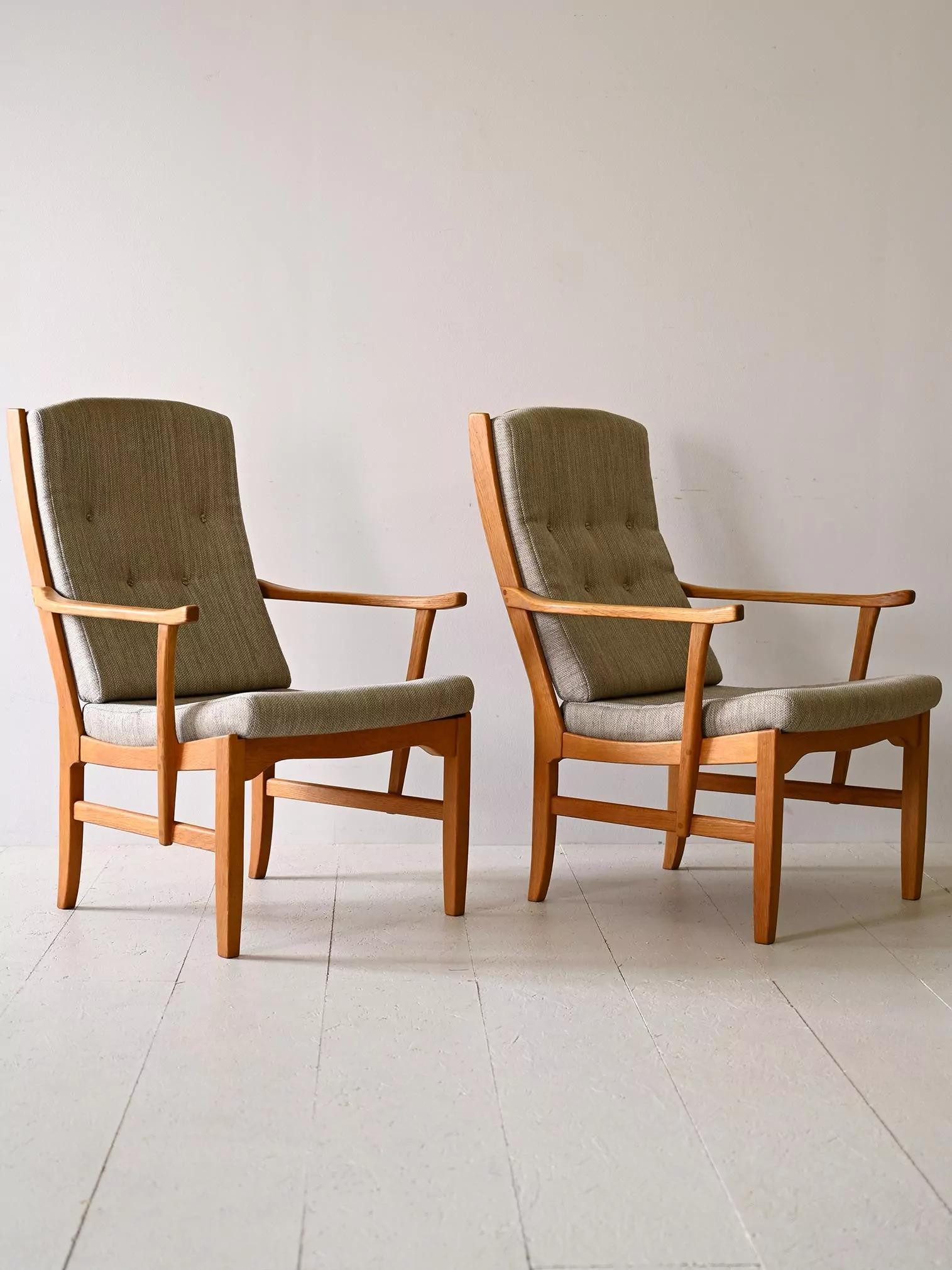 Mid-20th Century Scandinavian Pair of Armchairs For Sale