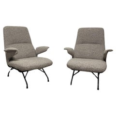 Pair of sculptural armchairs from the 1950s