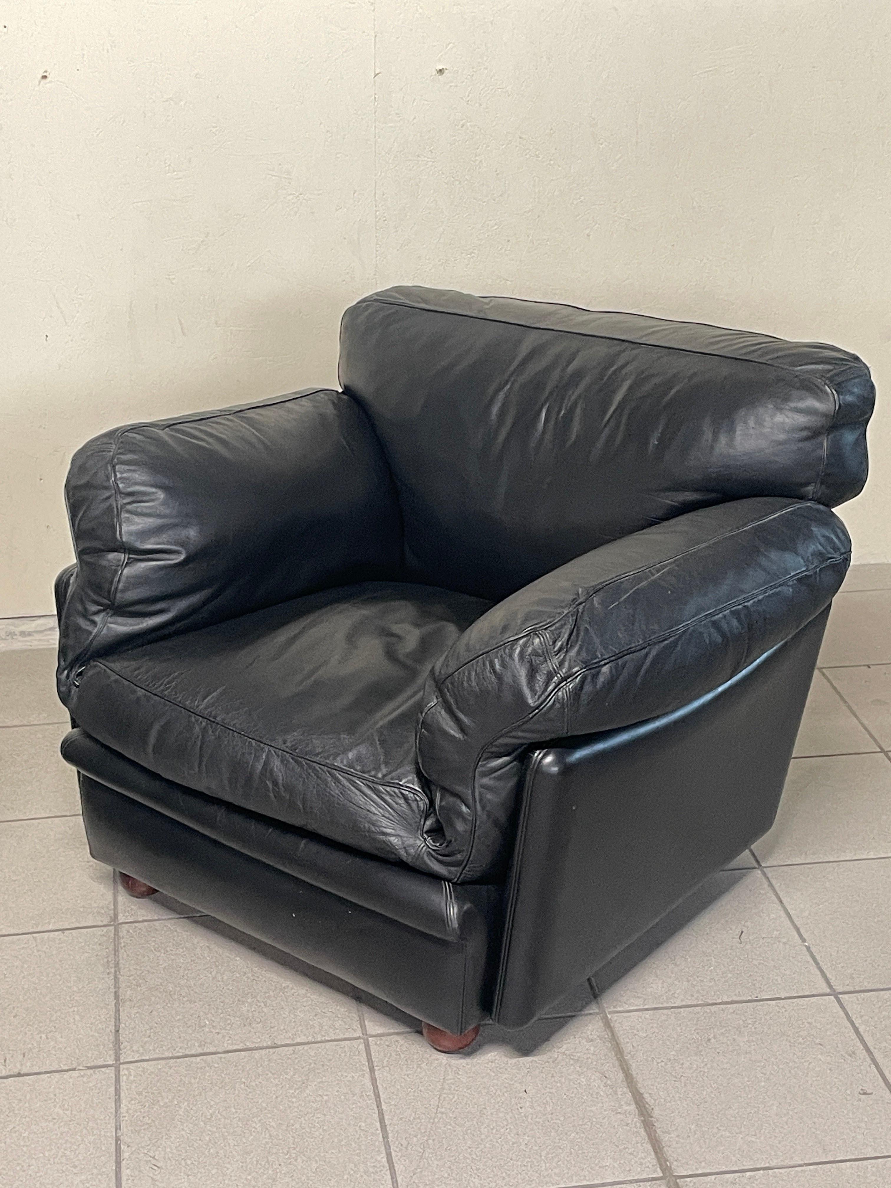 Coppia di poltrone serie Poppy di Tito Agnoli per Poltrona Frau, anni '70 en Bueno estado para la venta en SAN PIETRO MOSEZZO, NO