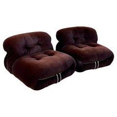 Coppia di Poltrone Soriana di Tobia Scarpa per Cassina - Italia - Anni 70