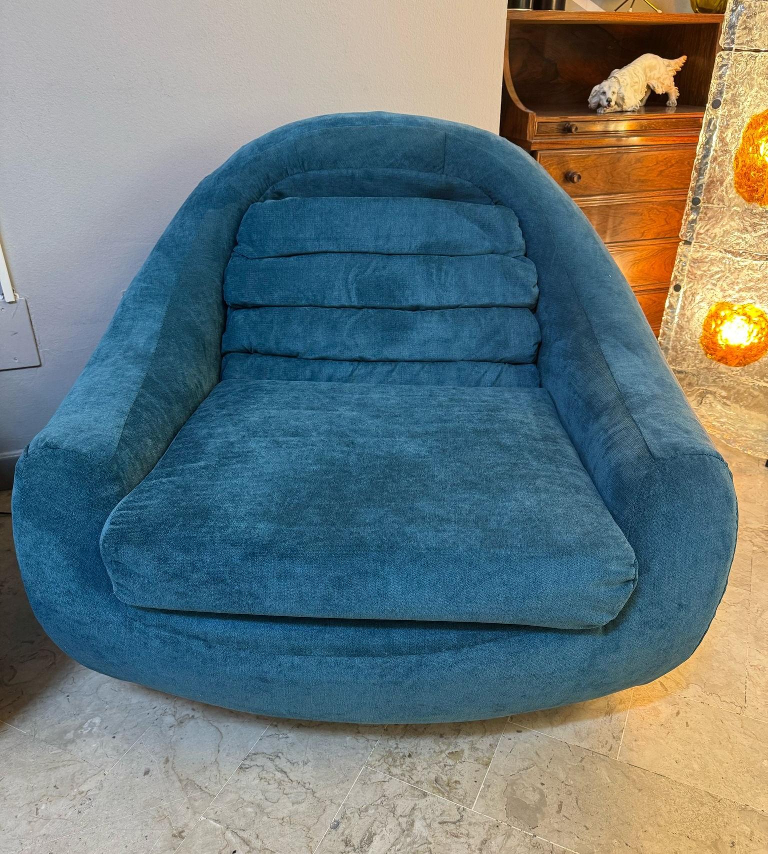 Paire de fauteuils de style Carrera vert sarcelle en vente 2