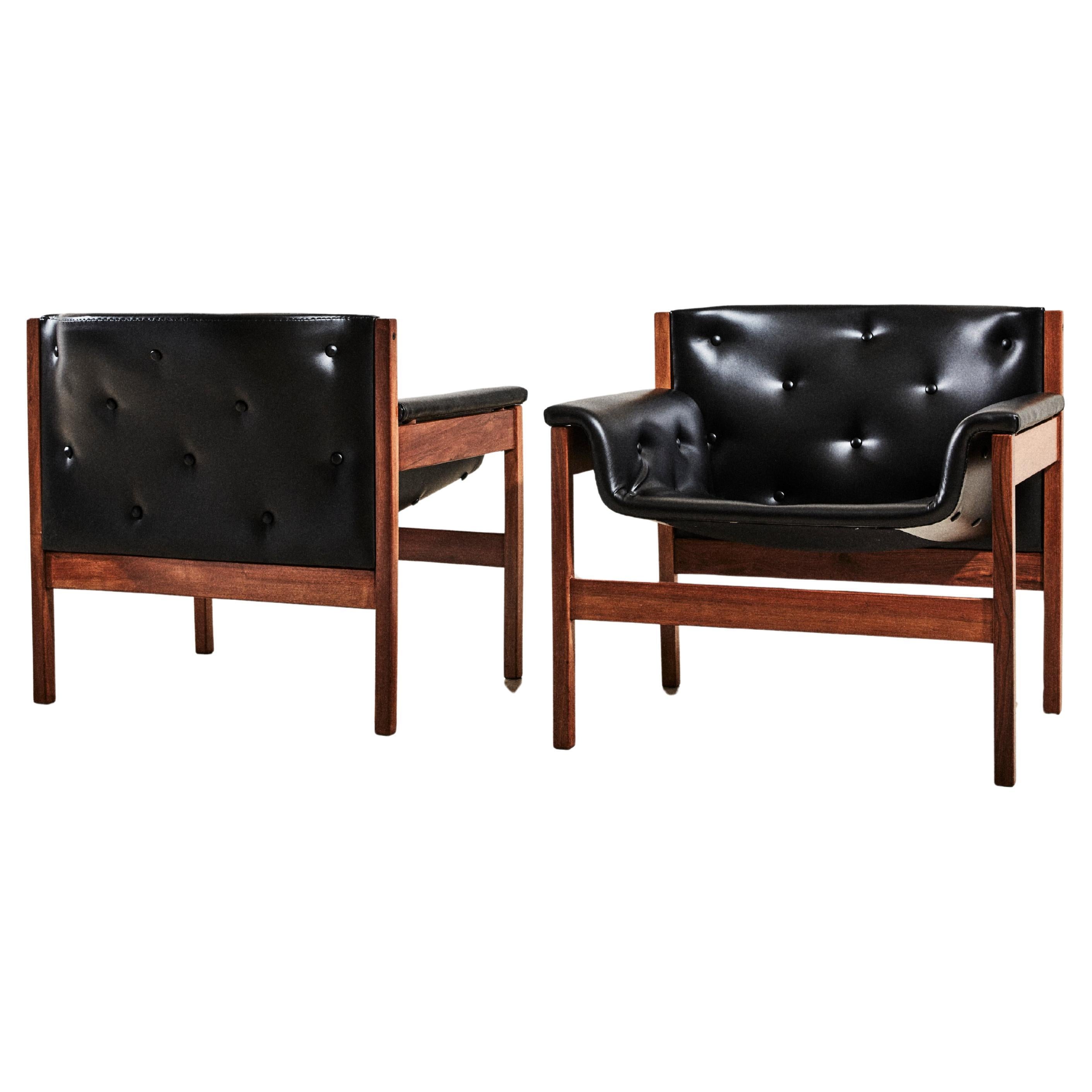 Paar Sessel, entworfen von Tito Agnoli, 1957