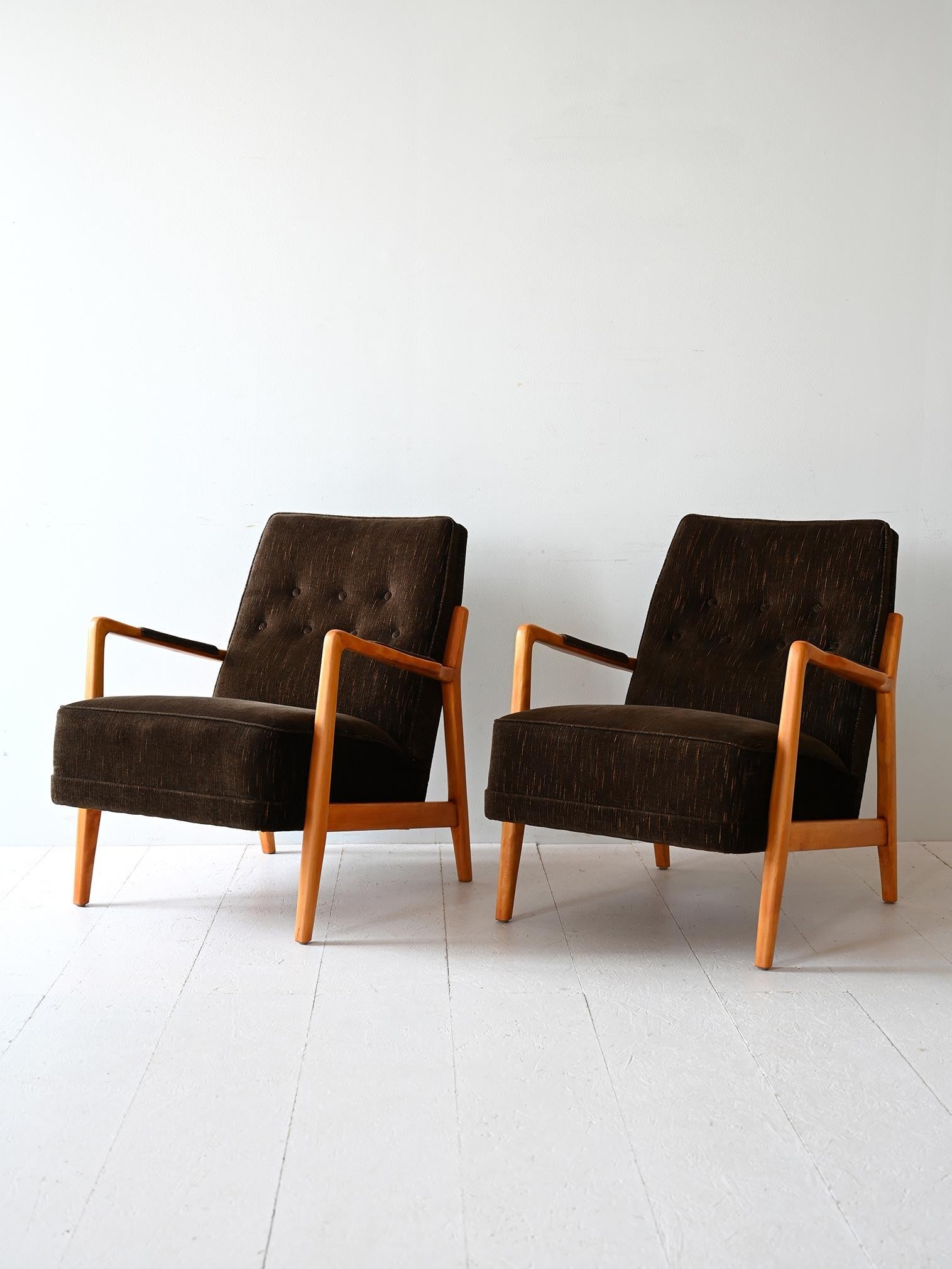 Scandinave moderne Paire de fauteuils suédois par Folke Ohlsson en vente