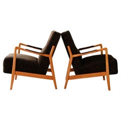 Vintage Pair of Swedish armchairs by Folke Ohlsson