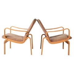 Coppia di poltrone svedesi di Ire Möbler in faggio