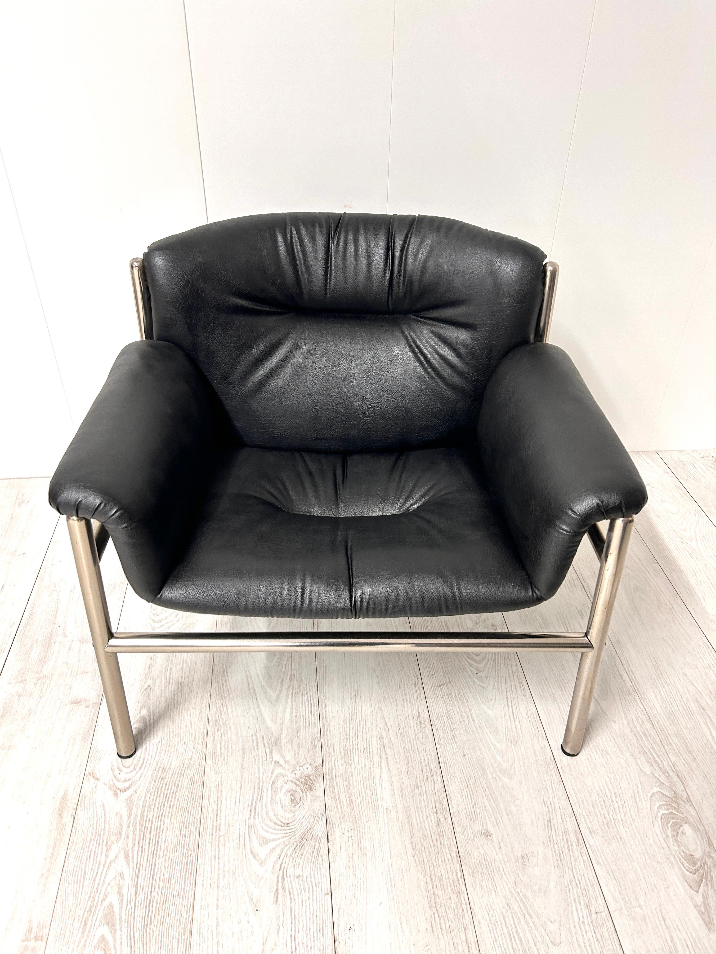 Paire de fauteuils Tito Agnoli pour Cinova 1970 en vente 4