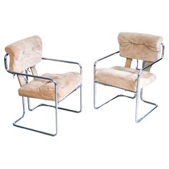 Vintage Pair of Tucroma armchairs, design by Guido FALESCHINI for Mariani. 1970s