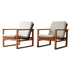 Paire de fauteuils vintage Börge Mogensen