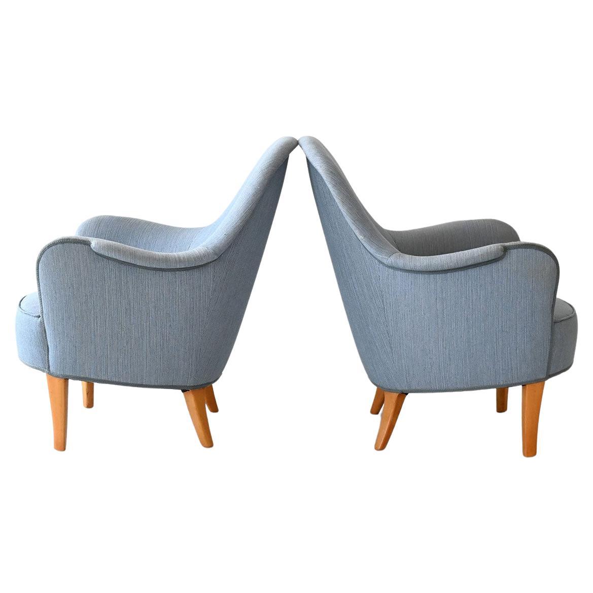 Paire de fauteuils Samsas vintage de Carl Malmsten