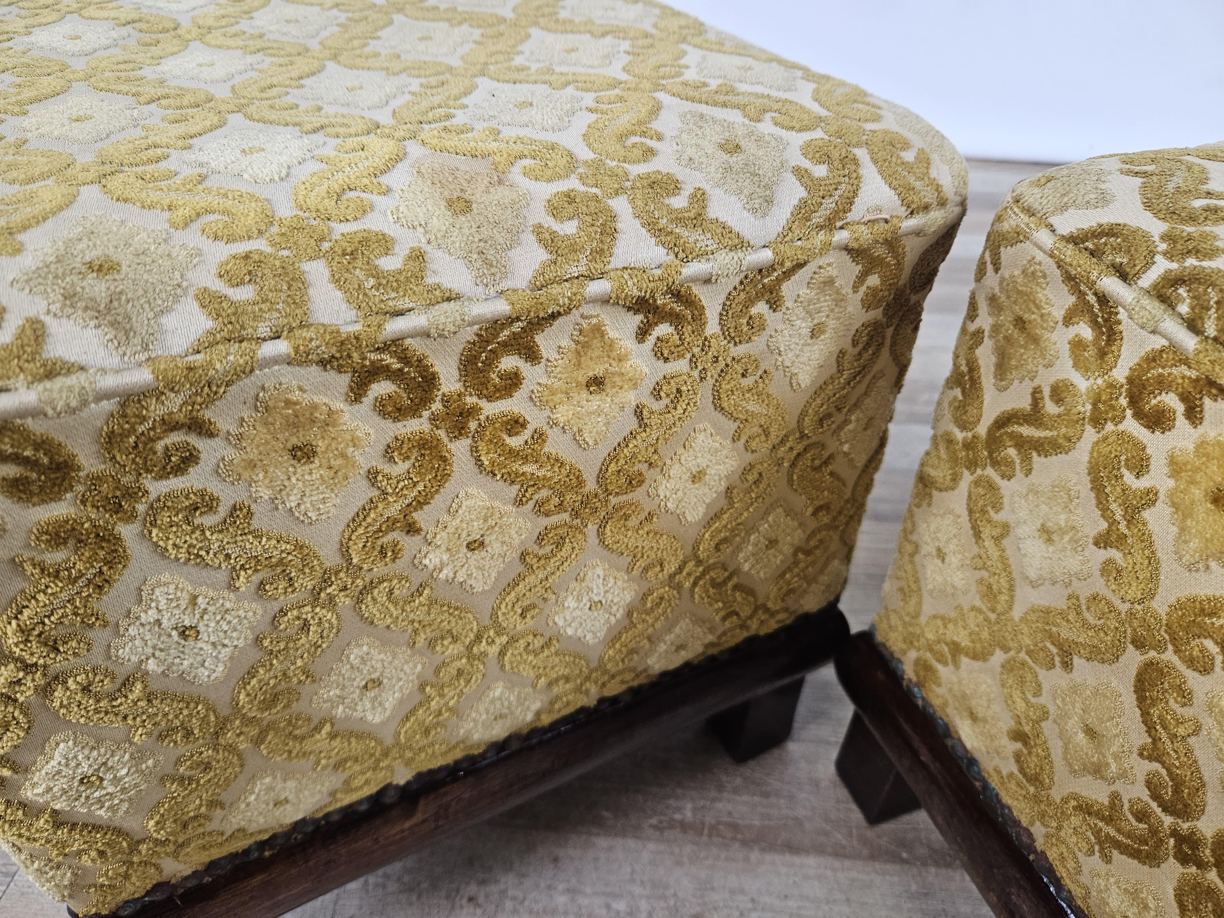 Paire de poufs Art Déco des années 1930 en vente 4