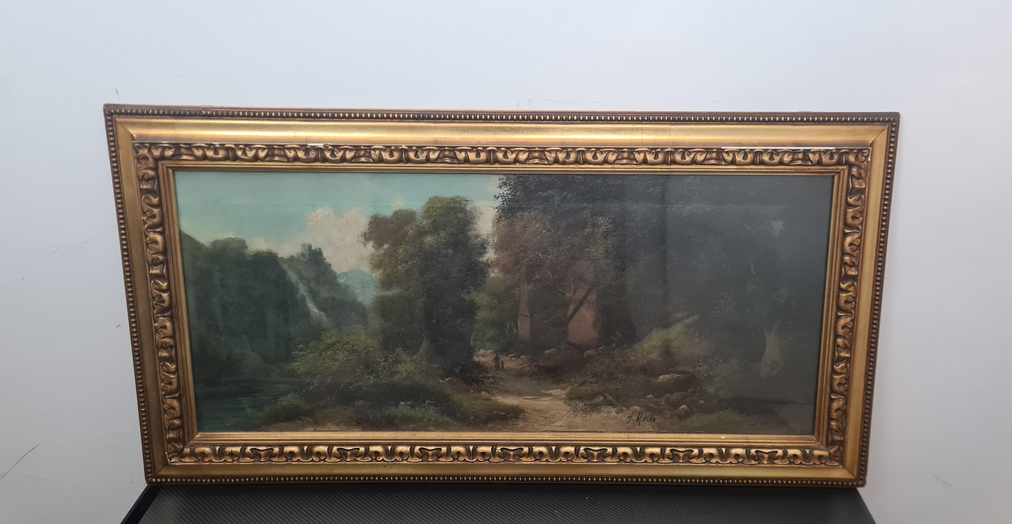 Gemäldepaar des Malers Hernry Markò Ende des 19. Jahrhunderts im Angebot 5