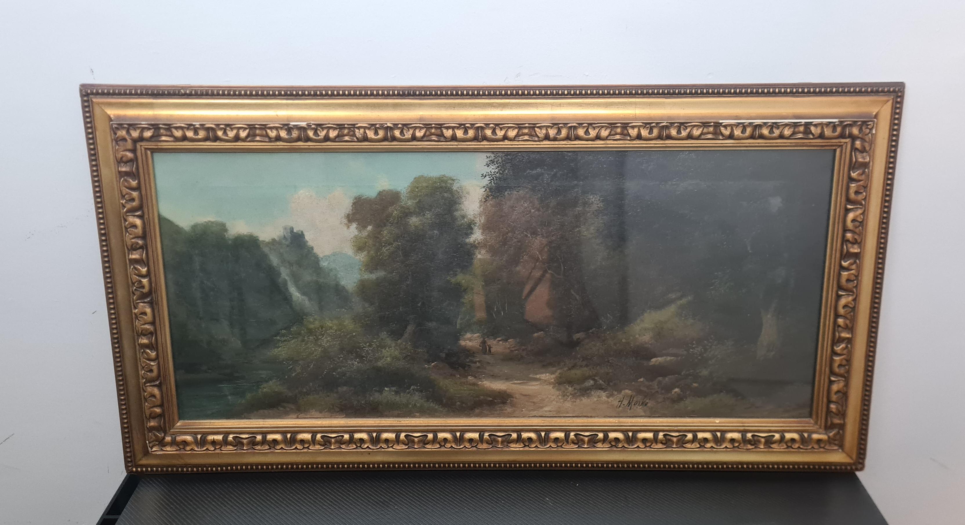 Gemäldepaar des Malers Hernry Markò Ende des 19. Jahrhunderts im Angebot 6