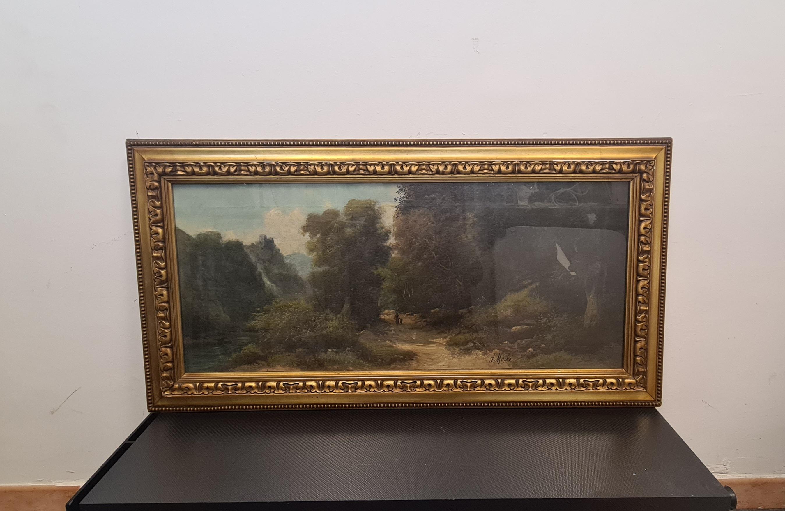 Italian Pair of paintings by painter Hernry Markó late 19th century For Sale
