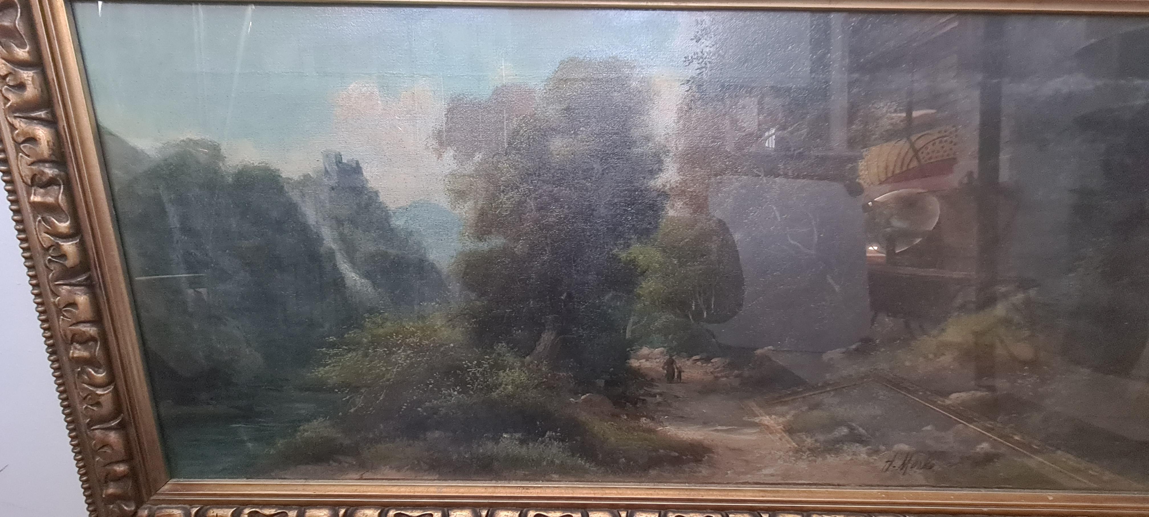 Gemäldepaar des Malers Hernry Markò Ende des 19. Jahrhunderts (19th Century) im Angebot