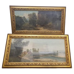 Paire de tableaux du peintre Hernry Markò fin du 19ème siècle