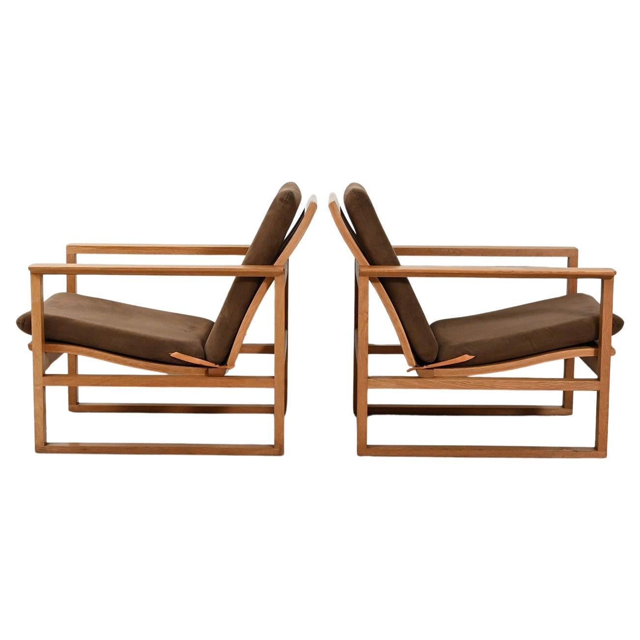Pair of "Runner Chairs" by Børge Mogensen For Sale
