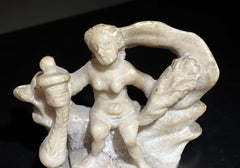 Coppia di Sculture in Alabastro di Mechelen, Allegorie, XVI secolo