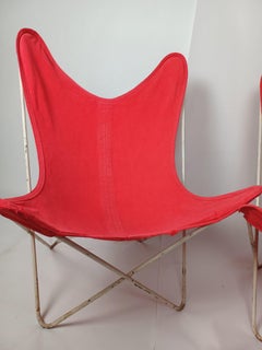 Coppia di sedia Butterfly anni '70