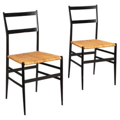 Pair of Chairs '699 Superleggera' by Gio Ponti production Cassina Anni 60