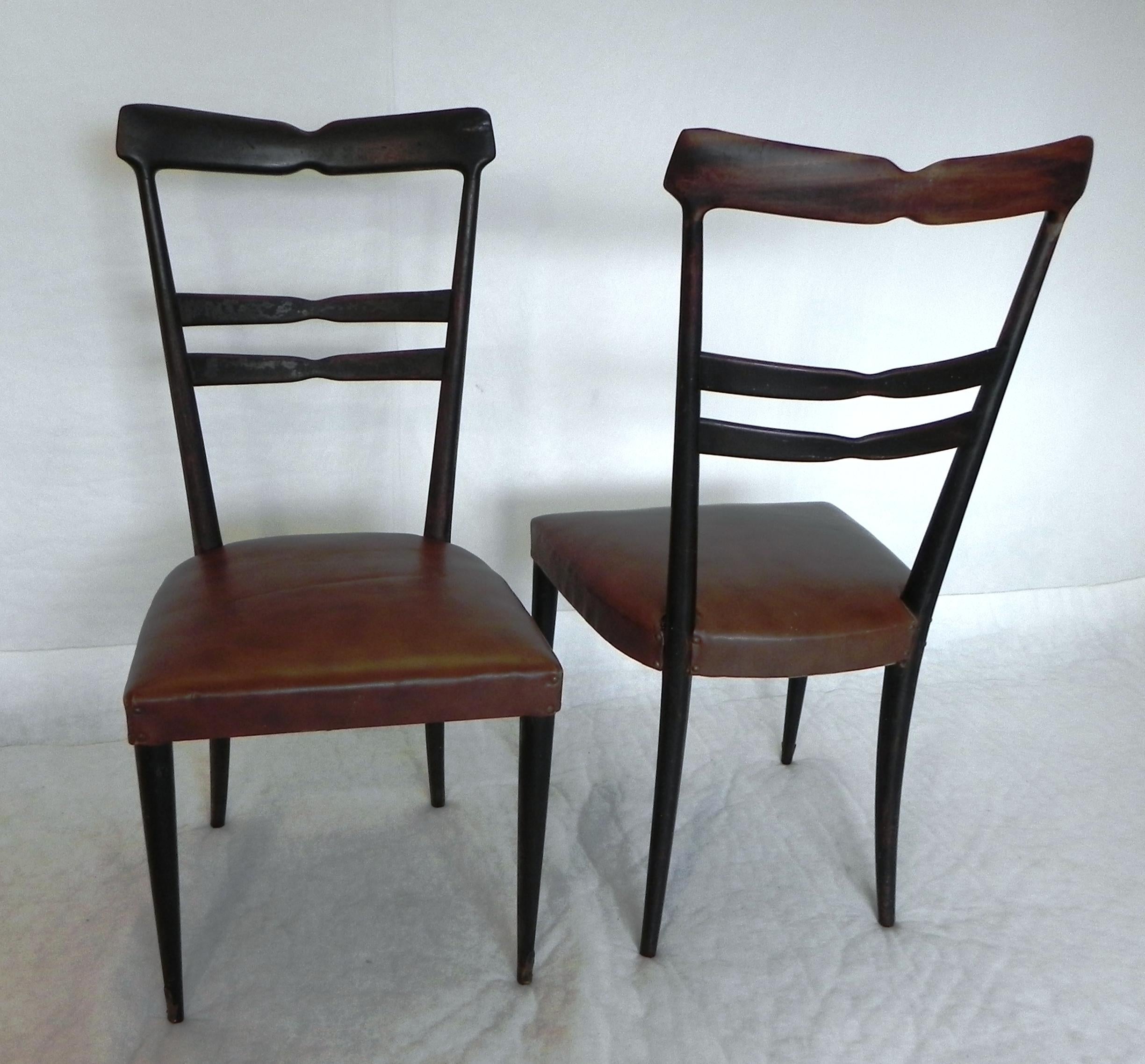 Wood Coppia di sedie anni 60 For Sale