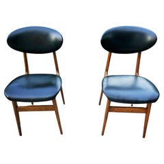 Coppia di sedie anni 60 nello stile di Ico Parisi