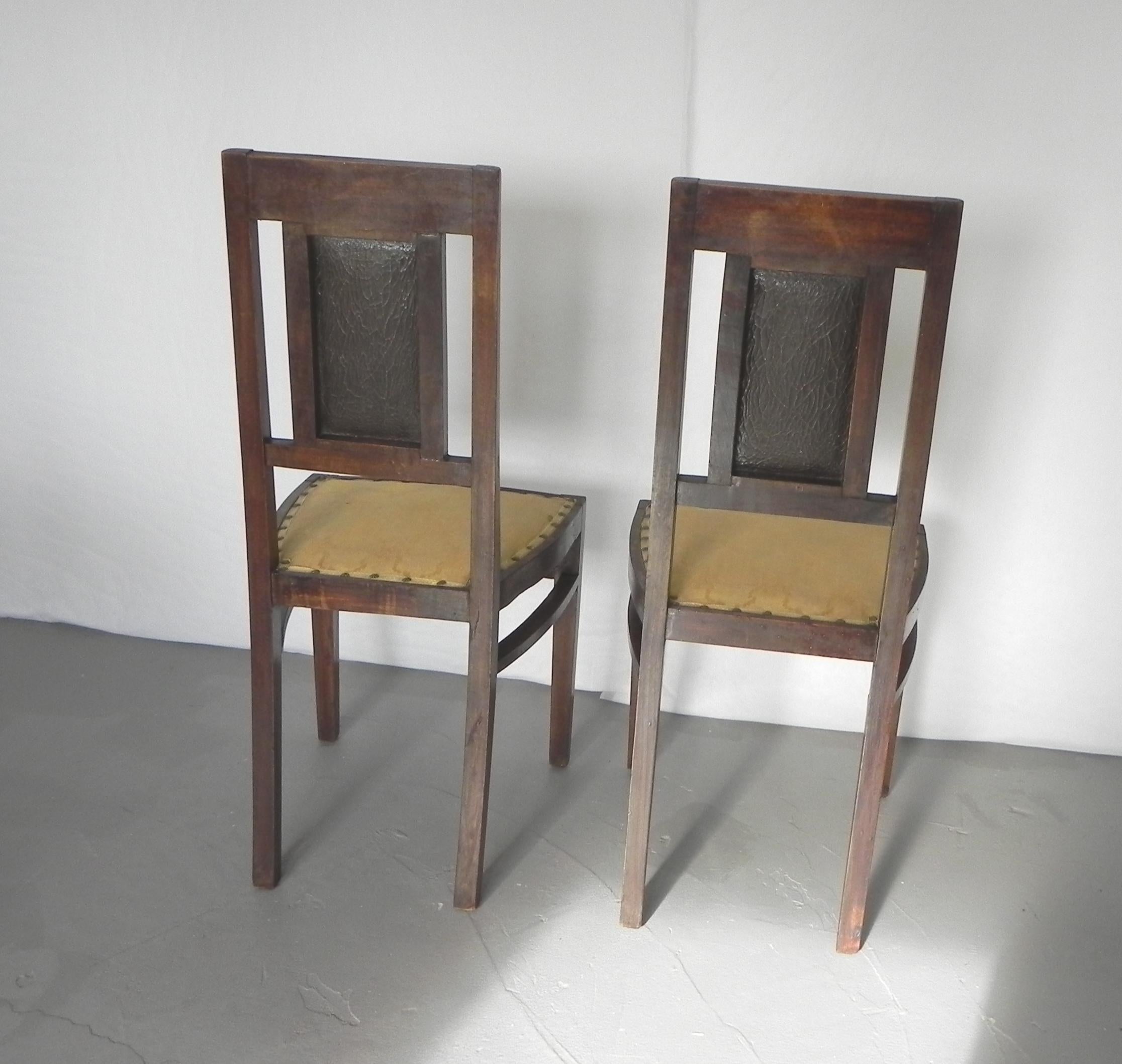 Coppia di sedie Art Nouveau, inizio '900 For Sale 1