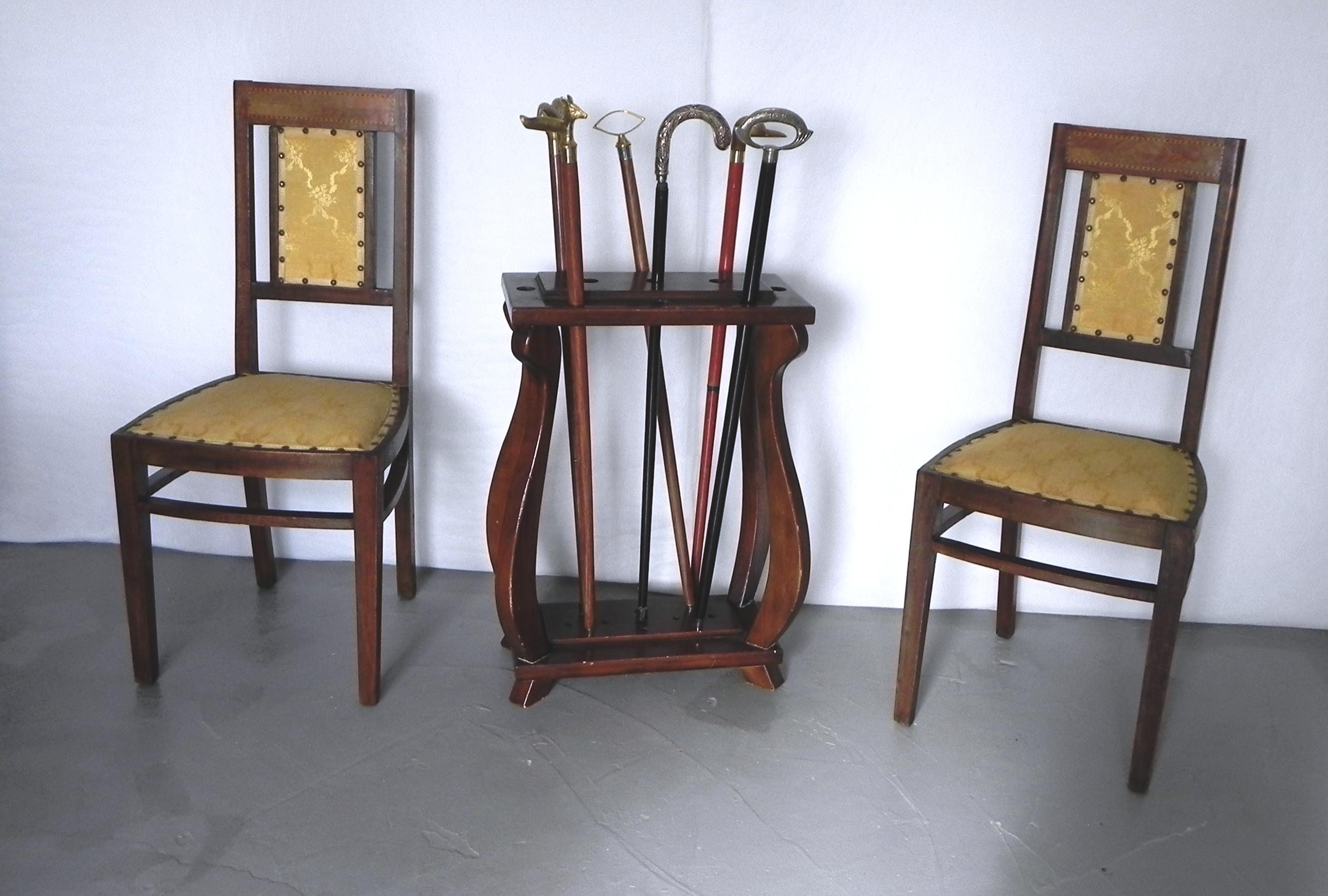 Coppia di sedie Art Nouveau, inizio '900 In Good Condition For Sale In Felino, IT