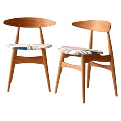 Pair of CH33 Hans Wegner Chairs