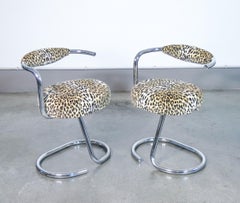 Pair of Cobra chairs, designed by Giotto STOPPINO. Italy, 70s