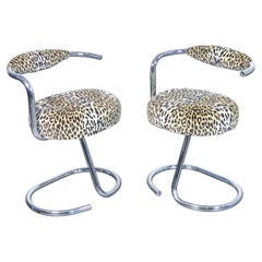 Pair of Cobra chairs, designed by Giotto STOPPINO. Italy, 70s