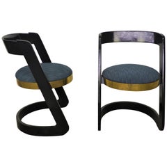 Pair of chairs by Mario Sabot, Designer Willy Rizzo
