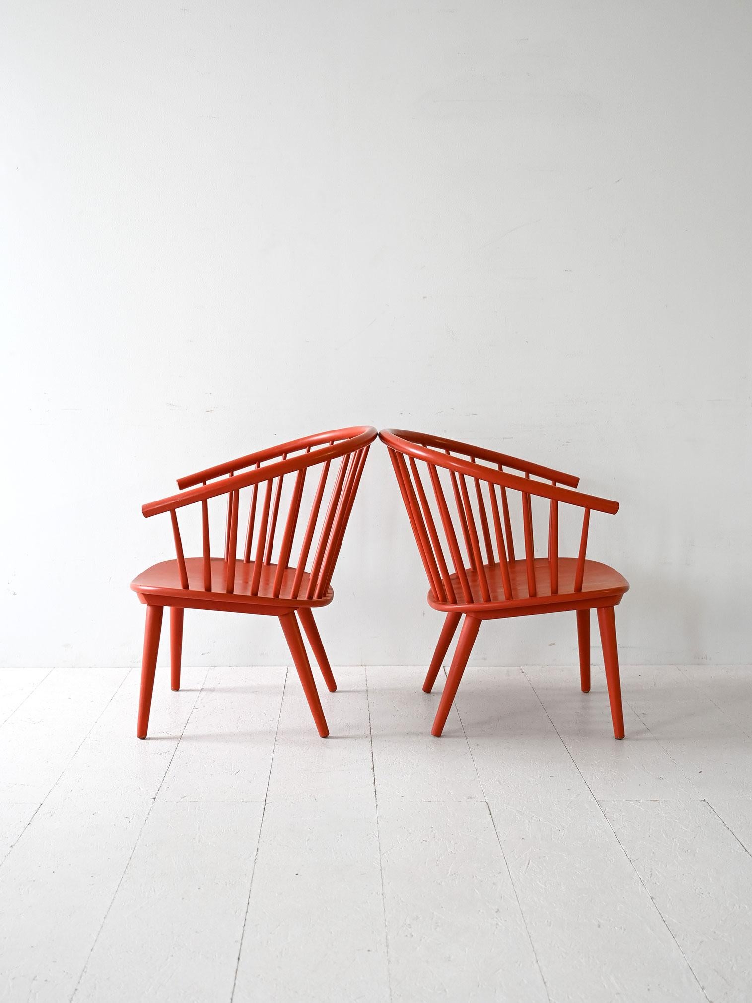 Scandinavo moderno Coppia di sedie 