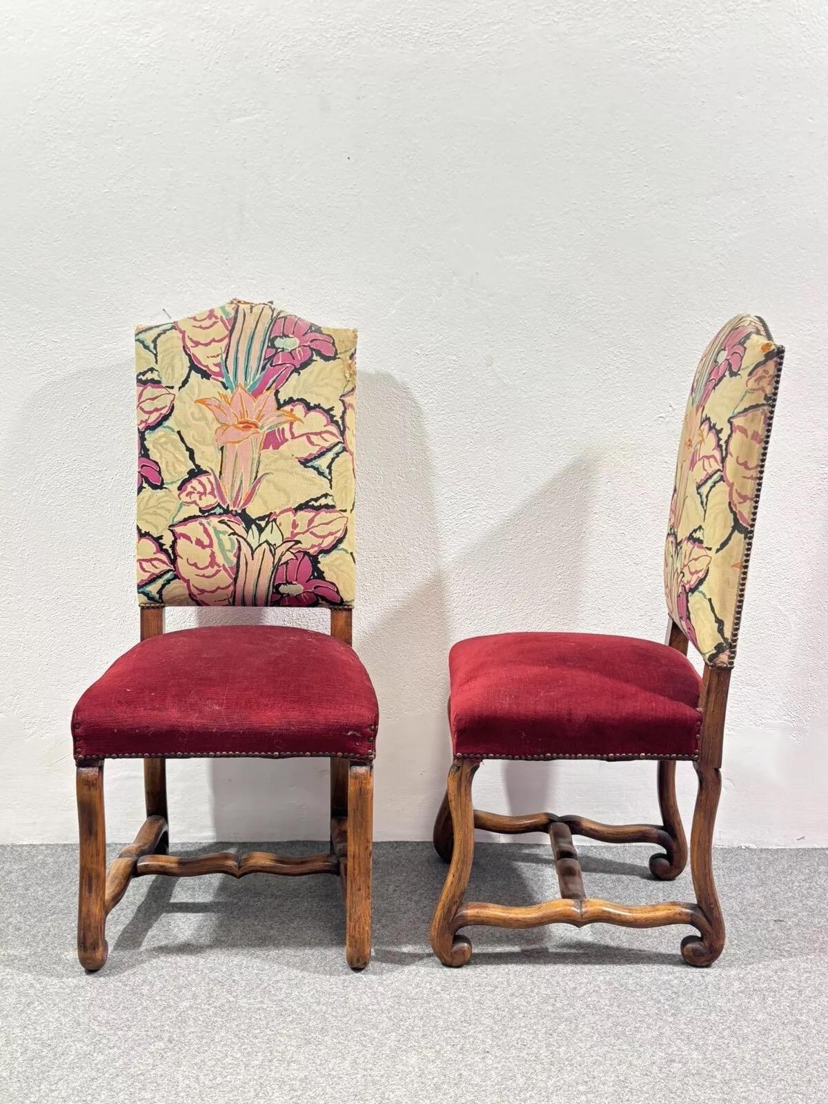 Paar Schafsfellstühle aus Buche mit Knochen 1950er Jahre Modernes Design im Zustand „Gut“ im Angebot in Taranto, IT