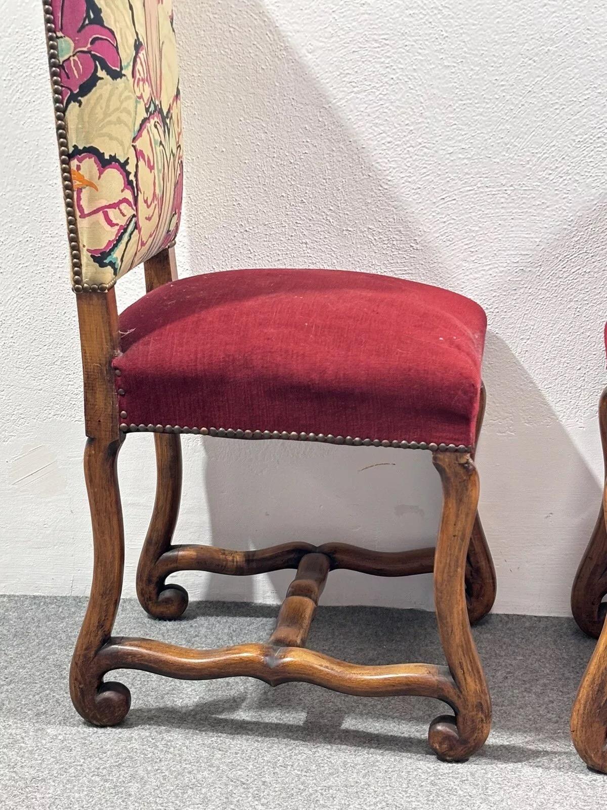 Paar Schafsfellstühle aus Buche mit Knochen 1950er Jahre Modernes Design (Stoff) im Angebot