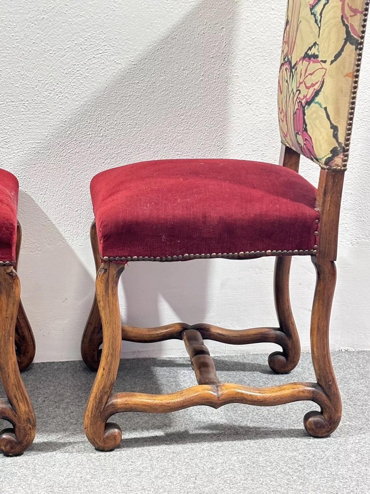 Paar Schafsfellstühle aus Buche mit Knochen 1950er Jahre Modernes Design im Angebot 1