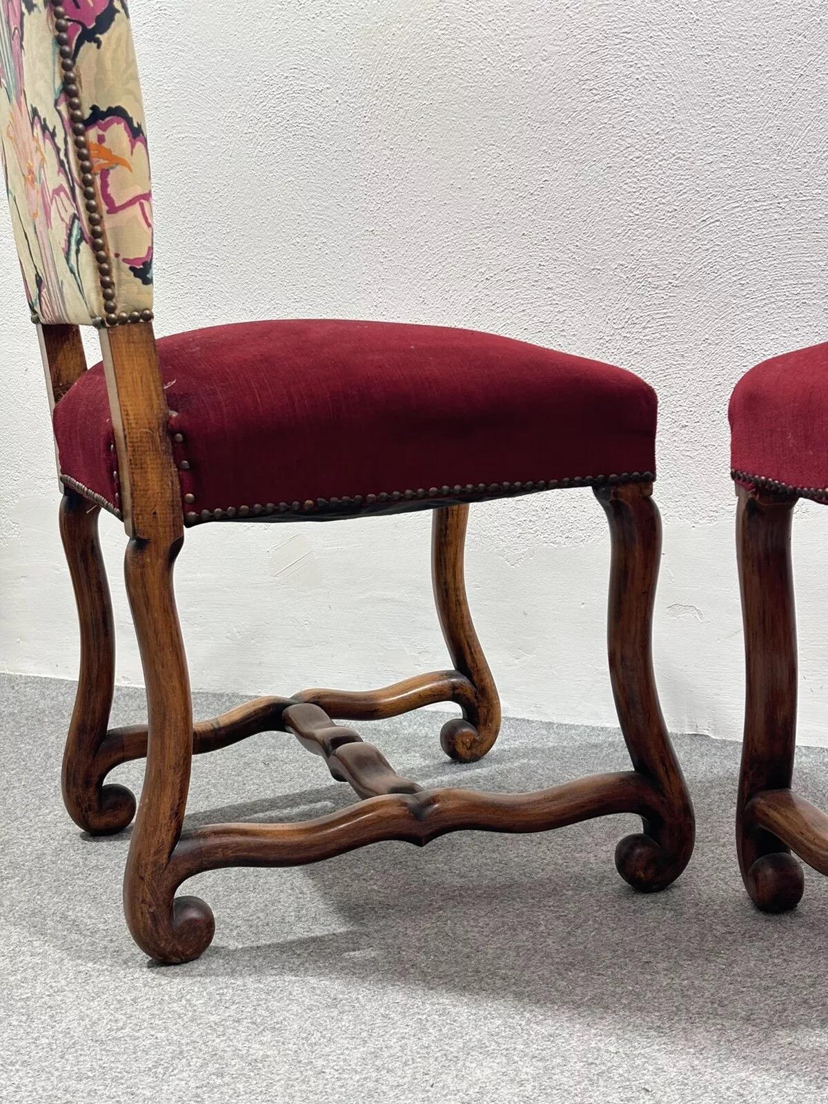 Paar Schafsfellstühle aus Buche mit Knochen 1950er Jahre Modernes Design im Angebot 3