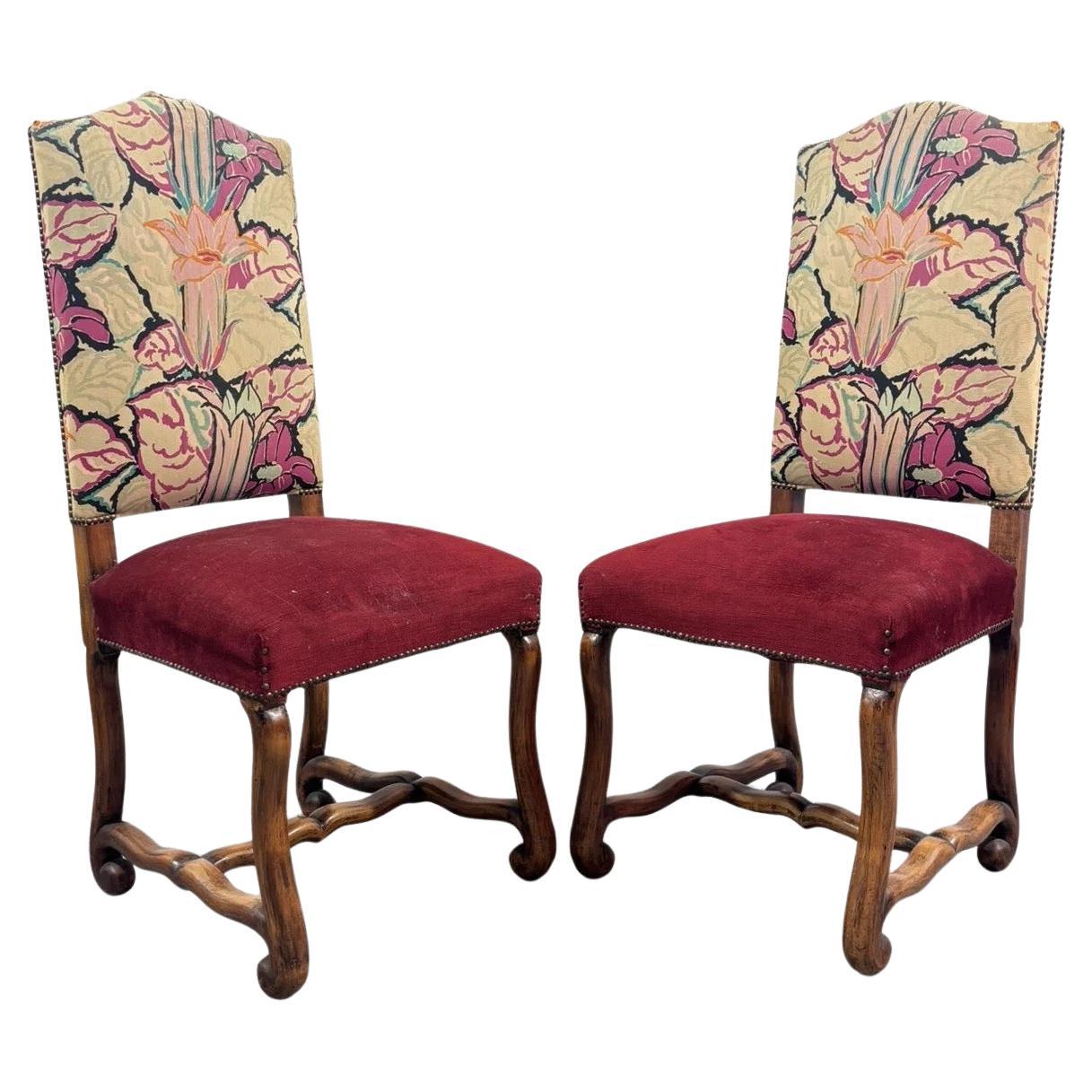 Pair Of Beech Sheepskin Bone Chairs 1950s Modern Design