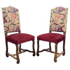 Pair Of Beech Sheepskin Bone Chairs 1950s Modern Design