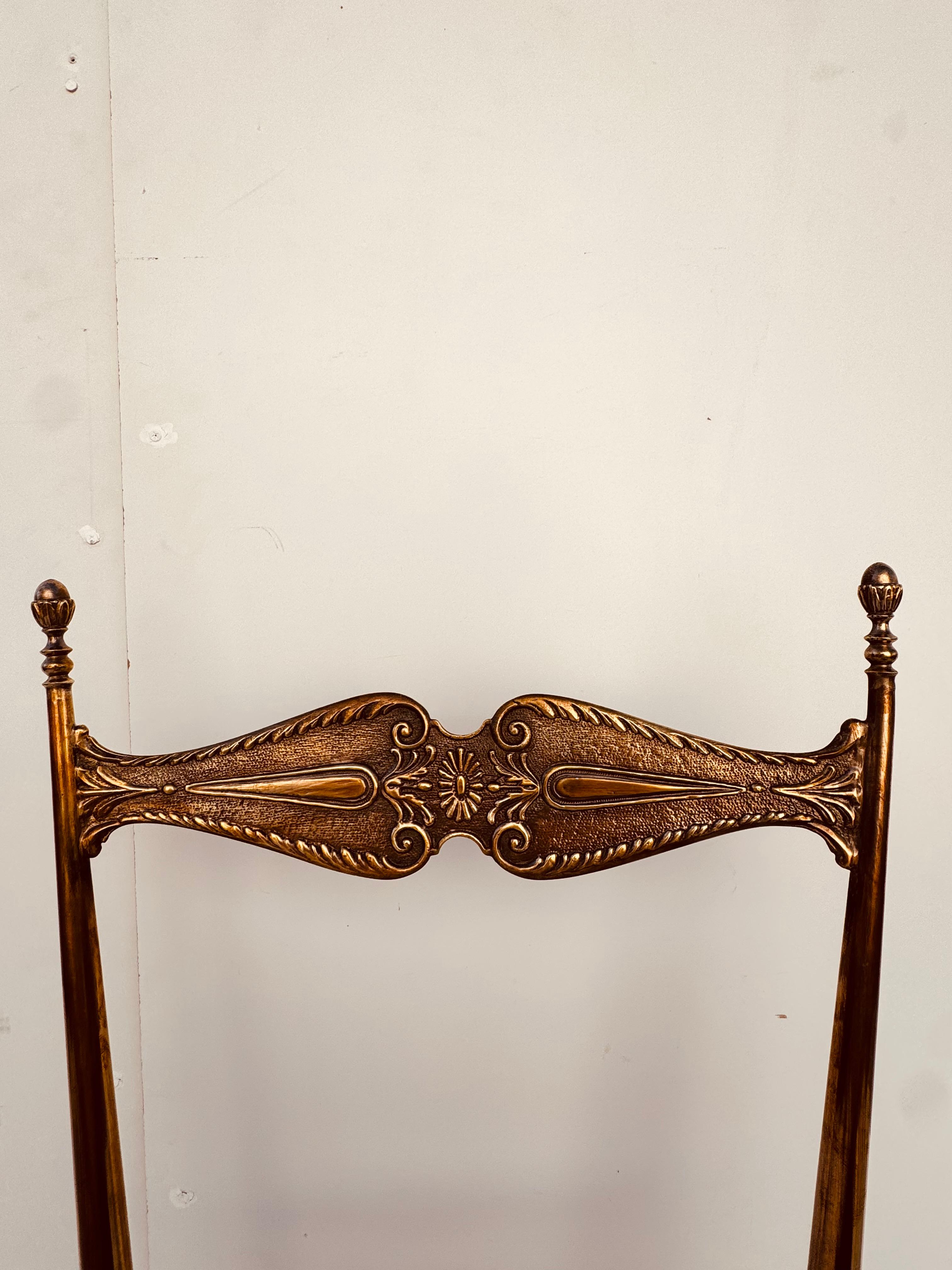 Mid-Century moderno Coppia di Sedie in ottone, Anni '50 in vendita