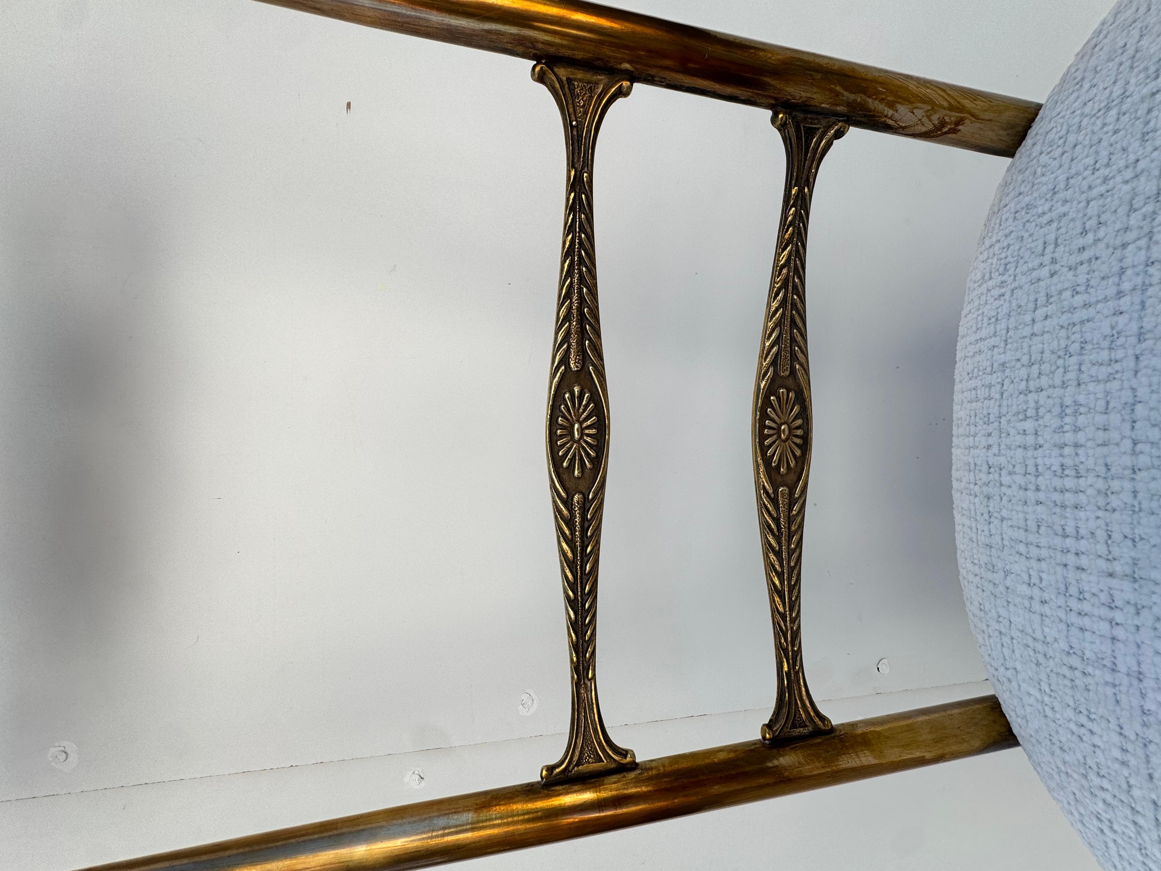 Coppia di Sedie in ottone, Anni '50 In condizioni buone in vendita a Bastia Umbra, IT