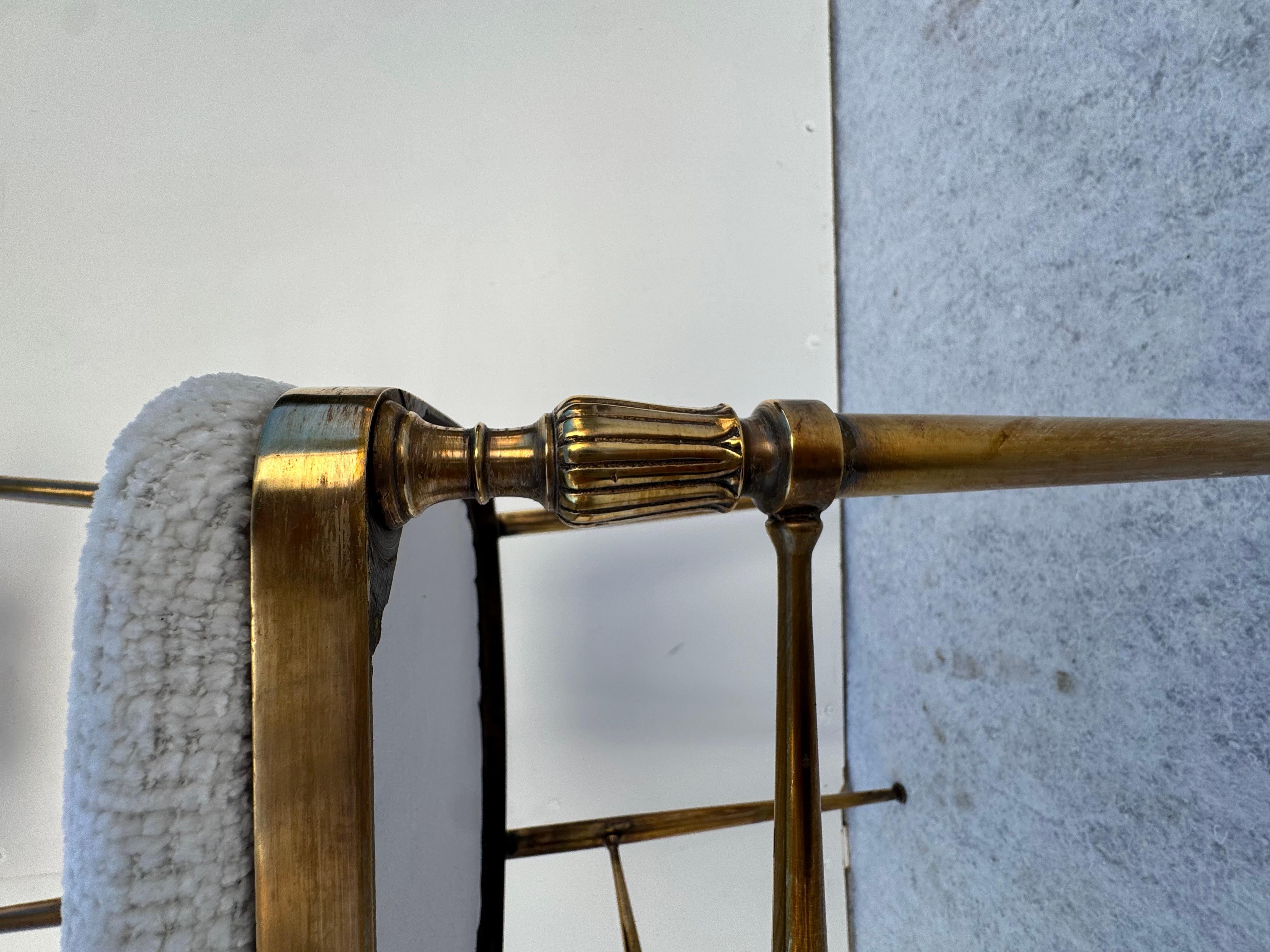 Metà XX secolo Coppia di Sedie in ottone, Anni '50 in vendita